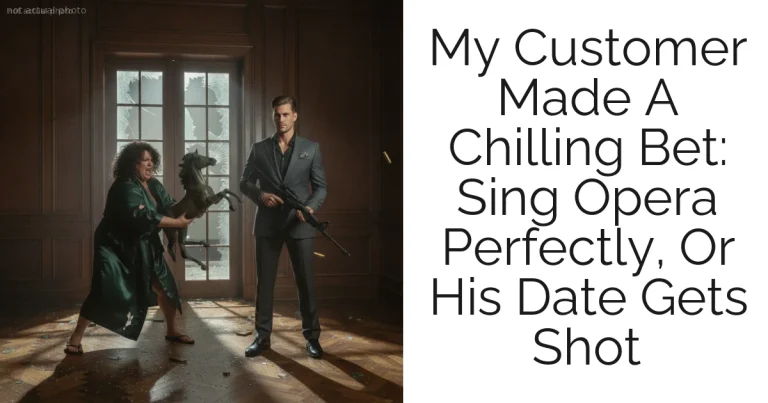 My Customer Made A Chilling Bet: Sing Opera Perfectly, Or His Date Gets Shot
