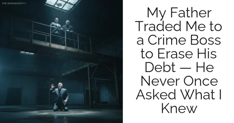 My Father Traded Me to a Crime Boss to Erase His Debt — He Never Once Asked What I Knew