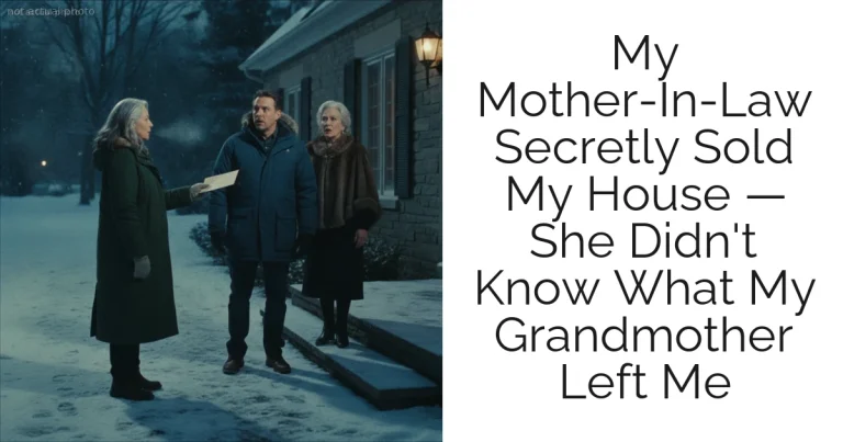 My Mother-In-Law Secretly Sold My House — She Didn't Know What My Grandmother Left Me