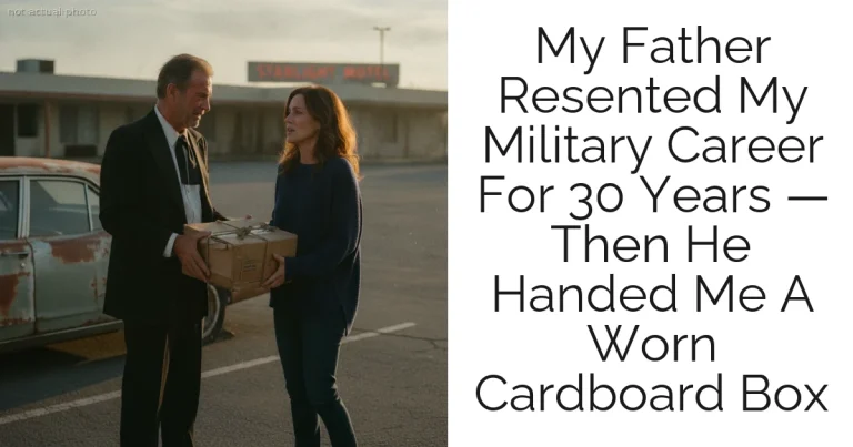 My Father Resented My Military Career For 30 Years — Then He Handed Me A Worn Cardboard Box