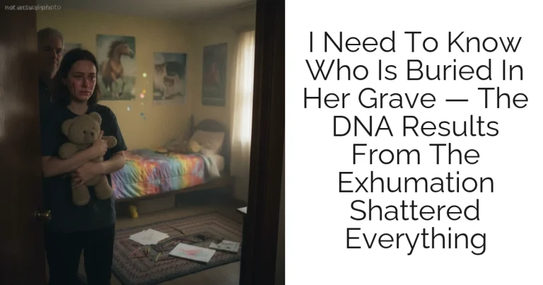 I Need To Know Who Is Buried In Her Grave — The DNA Results From The Exhumation Shattered Everything