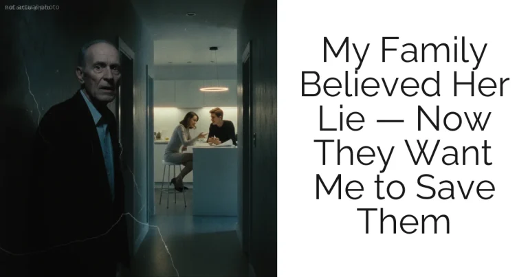 My Family Believed Her Lie — Now They Want Me to Save Them