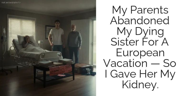 My Parents Abandoned My Dying Sister For A European Vacation — So I Gave Her My Kidney.