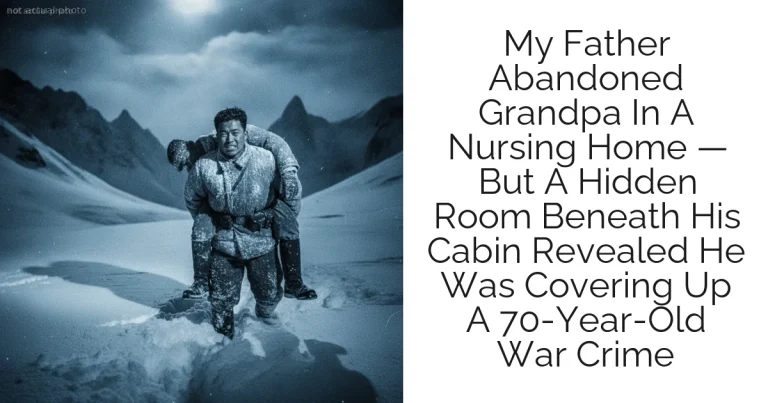 My Father Abandoned Grandpa In A Nursing Home — But A Hidden Room Beneath His Cabin Revealed He Was Covering Up A 70-Year-Old War Crime