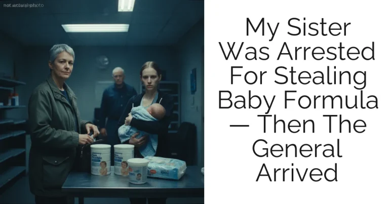 My Sister Was Arrested For Stealing Baby Formula — Then The General Arrived