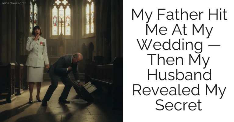 My Father Hit Me At My Wedding — Then My Husband Revealed My Secret