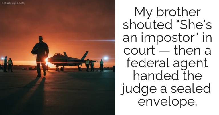 My brother shouted "She's an impostor" in court — then a federal agent handed the judge a sealed envelope.