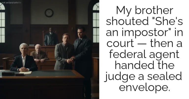 My brother shouted "She's an impostor" in court — then a federal agent handed the judge a sealed envelope.
