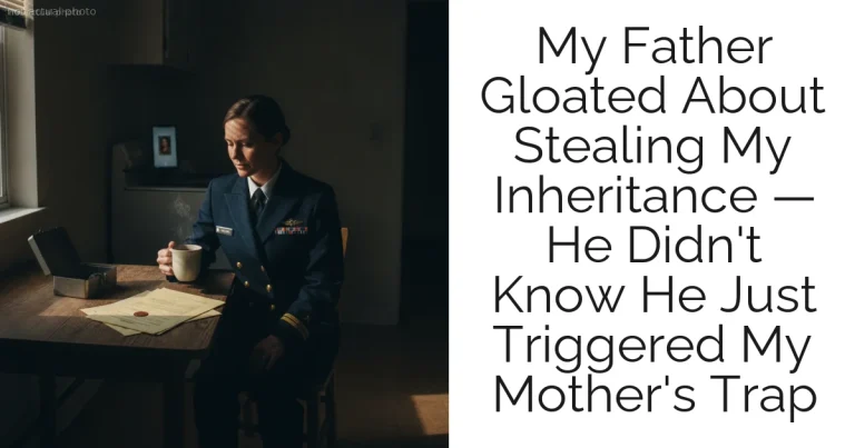 My Father Gloated About Stealing My Inheritance — He Didn't Know He Just Triggered My Mother's Trap