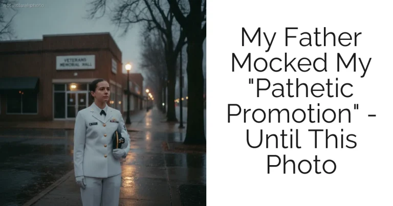 My Father Mocked My "Pathetic Promotion" - Until This Photo