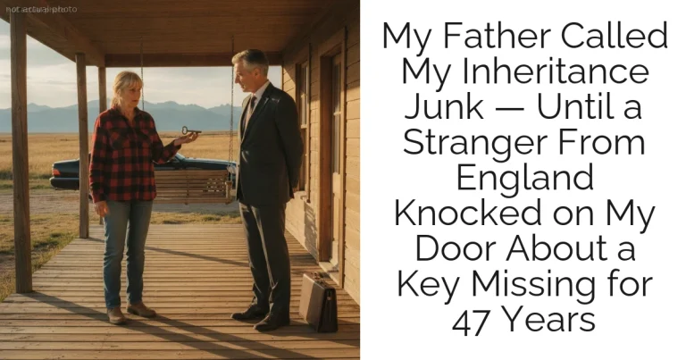 My Father Called My Inheritance Junk — Until a Stranger From England Knocked on My Door About a Key Missing for 47 Years