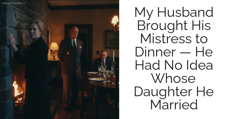 My Husband Brought His Mistress to Dinner — He Had No Idea Whose Daughter He Married