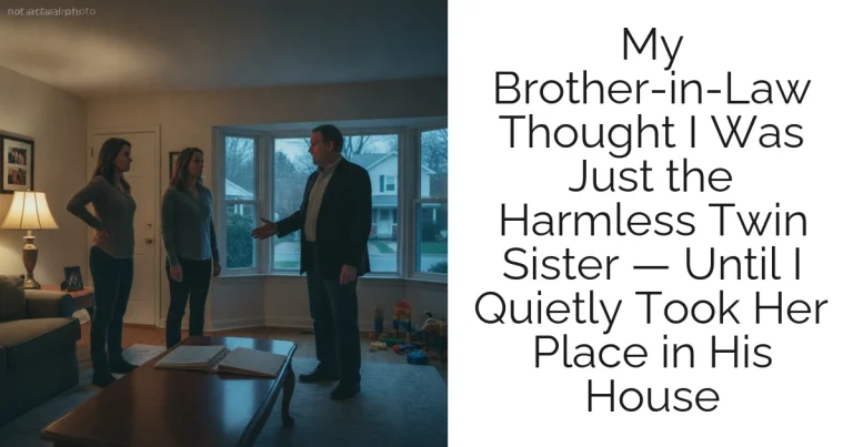 My Brother-in-Law Thought I Was Just the Harmless Twin Sister — Until I Quietly Took Her Place in His House