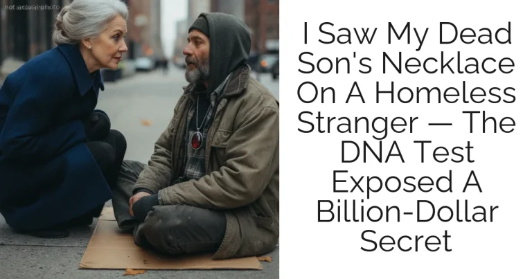 I Saw My Dead Son's Necklace On A Homeless Stranger — The DNA Test Exposed A Billion-Dollar Secret
