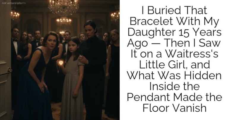 I Buried That Bracelet With My Daughter 15 Years Ago — Then I Saw It on a Waitress's Little Girl, and What Was Hidden Inside the Pendant Made the Floor Vanish