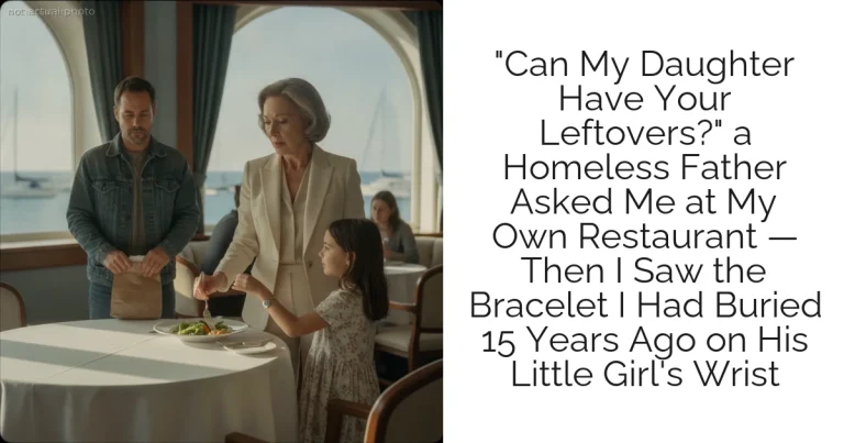 "Can My Daughter Have Your Leftovers?" a Homeless Father Asked Me at My Own Restaurant — Then I Saw the Bracelet I Had Buried 15 Years Ago on His Little Girl's Wrist