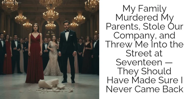 My Family Murdered My Parents, Stole Our Company, and Threw Me Into the Street at Seventeen — They Should Have Made Sure I Never Came Back
