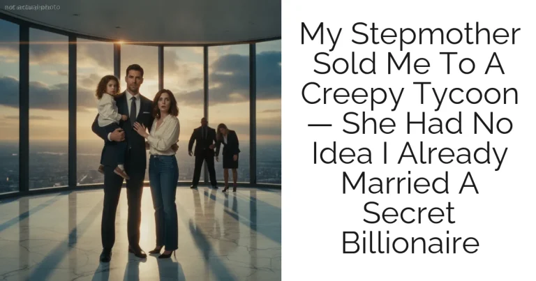 My Stepmother Sold Me To A Creepy Tycoon — She Had No Idea I Already Married A Secret Billionaire