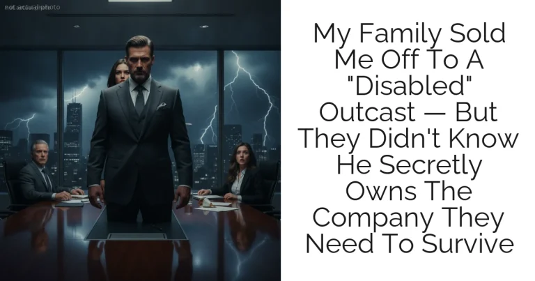 My Family Sold Me Off To A "Disabled" Outcast — But They Didn't Know He Secretly Owns The Company They Need To Survive