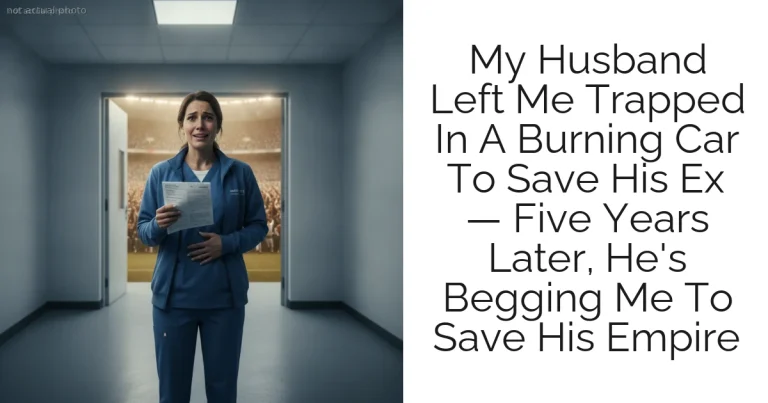 My Husband Left Me Trapped In A Burning Car To Save His Ex — Five Years Later, He's Begging Me To Save His Empire