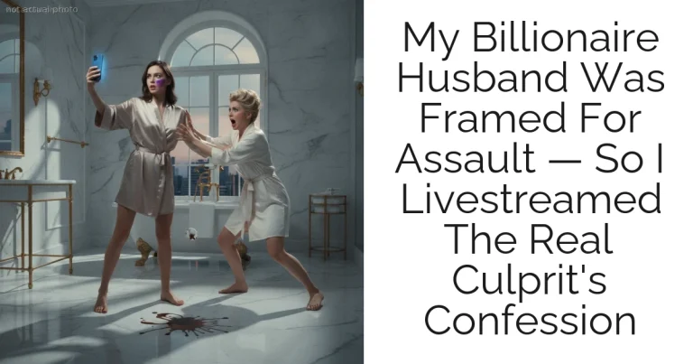 My Billionaire Husband Was Framed For Assault — So I Livestreamed The Real Culprit's Confession