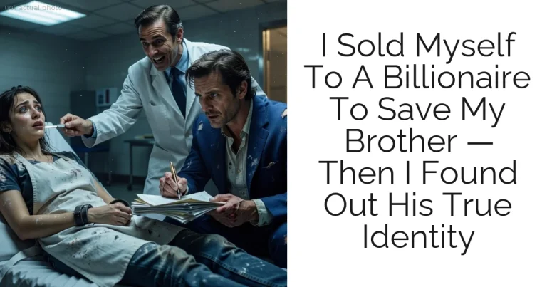 I Sold Myself To A Billionaire To Save My Brother — Then I Found Out His True Identity