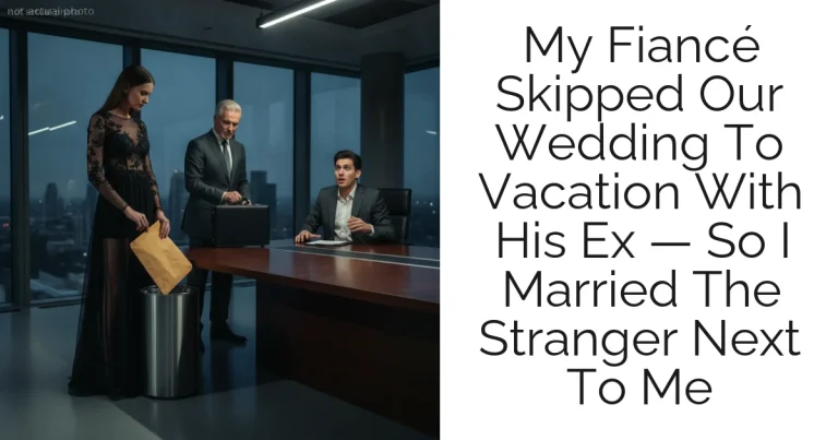 My Fiancé Skipped Our Wedding To Vacation With His Ex — So I Married The Stranger Next To Me