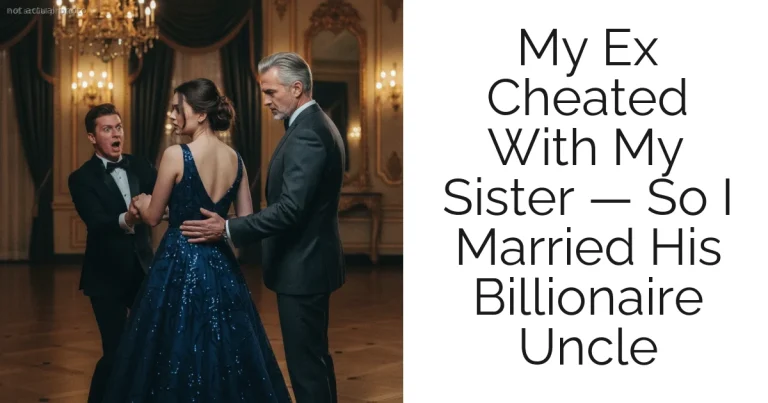 My Ex Cheated With My Sister — So I Married His Billionaire Uncle