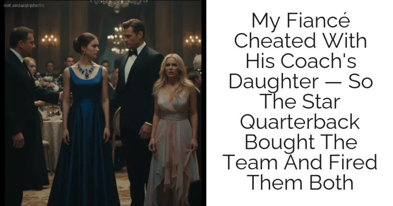 My Fiancé Cheated With His Coach's Daughter — So The Star Quarterback Bought The Team And Fired Them Both