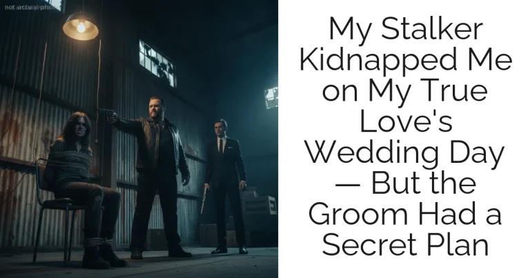 My Stalker Kidnapped Me on My True Love's Wedding Day — But the Groom Had a Secret Plan