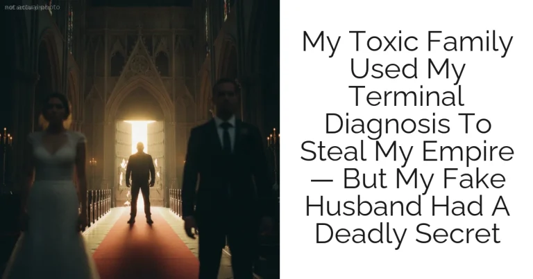 My Toxic Family Used My Terminal Diagnosis To Steal My Empire — But My Fake Husband Had A Deadly Secret