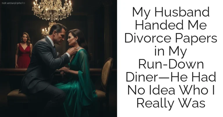 My Husband Handed Me Divorce Papers in My Run-Down Diner—He Had No Idea Who I Really Was