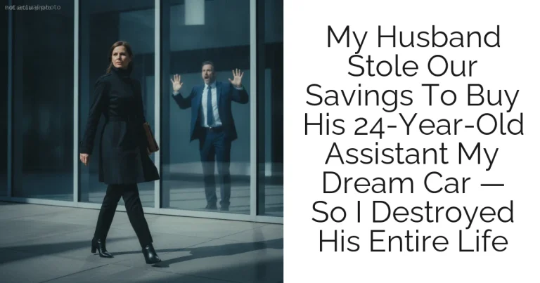 My Husband Stole Our Savings To Buy His 24-Year-Old Assistant My Dream Car — So I Destroyed His Entire Life