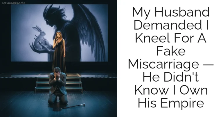 My Husband Demanded I Kneel For A Fake Miscarriage — He Didn't Know I Own His Empire