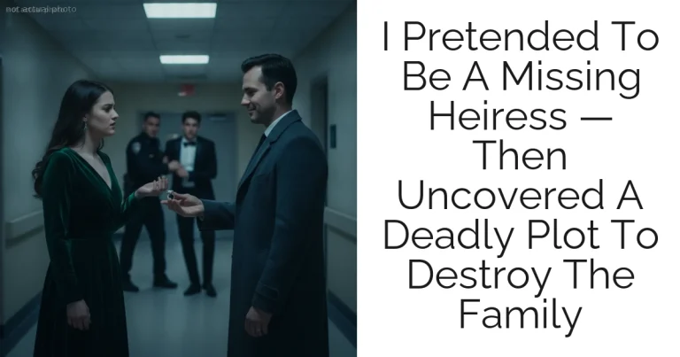 I Pretended To Be A Missing Heiress — Then Uncovered A Deadly Plot To Destroy The Family