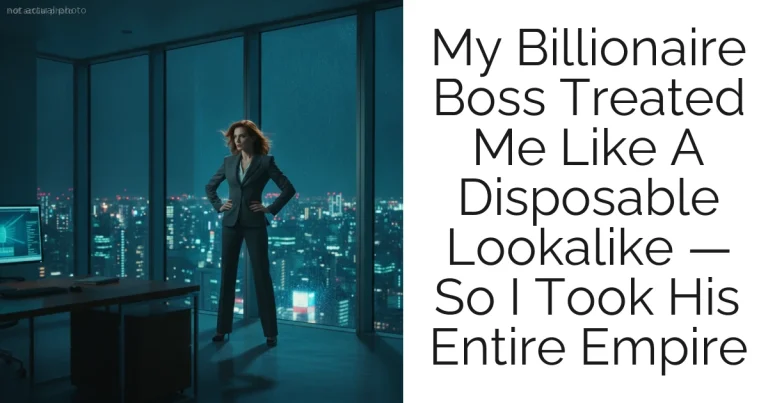 My Billionaire Boss Treated Me Like A Disposable Lookalike — So I Took His Entire Empire