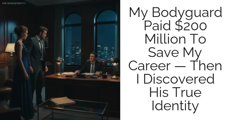 My Bodyguard Paid $200 Million To Save My Career — Then I Discovered His True Identity