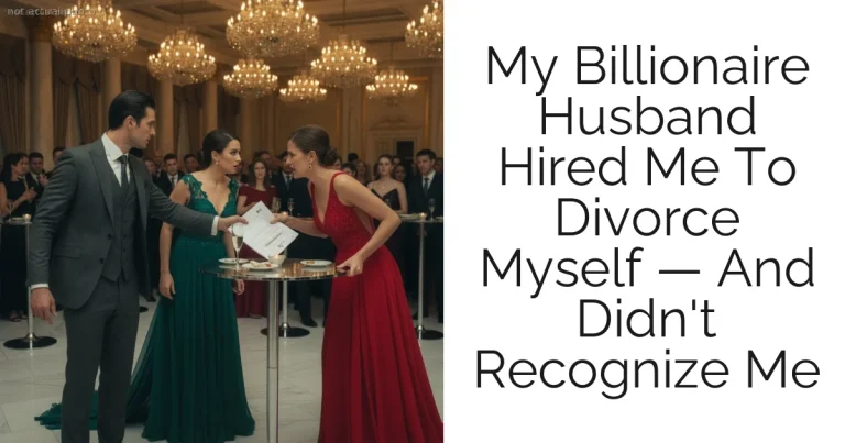 My Billionaire Husband Hired Me To Divorce Myself — And Didn't Recognize Me