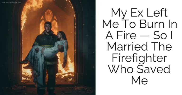 My Ex Left Me To Burn In A Fire — So I Married The Firefighter Who Saved Me