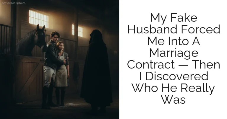 My Fake Husband Forced Me Into A Marriage Contract — Then I Discovered Who He Really Was