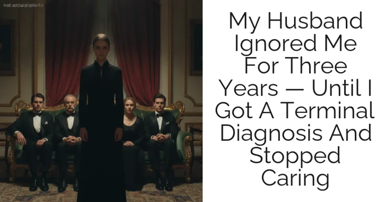 My Husband Ignored Me For Three Years — Until I Got A Terminal Diagnosis And Stopped Caring