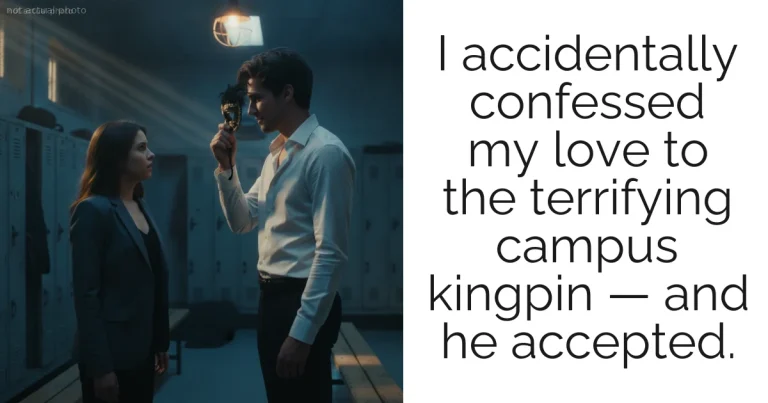 I accidentally confessed my love to the terrifying campus kingpin — and he accepted.