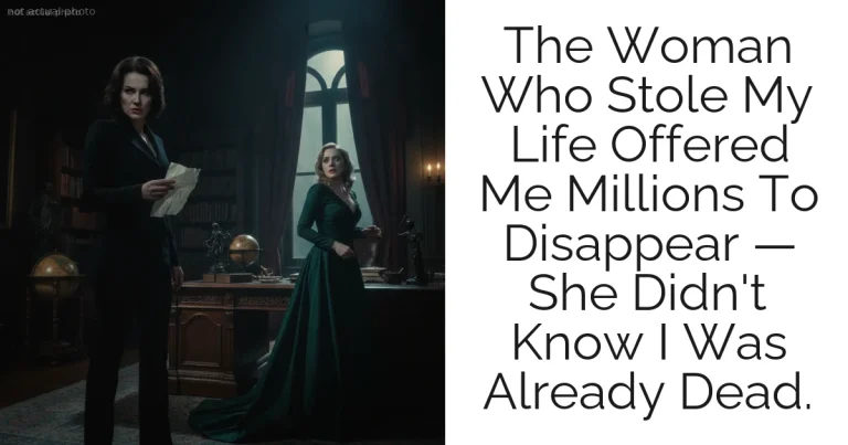 The Woman Who Stole My Life Offered Me Millions To Disappear — She Didn't Know I Was Already Dead.