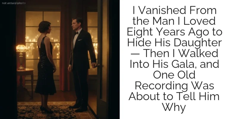 I Vanished From the Man I Loved Eight Years Ago to Hide His Daughter — Then I Walked Into His Gala, and One Old Recording Was About to Tell Him Why