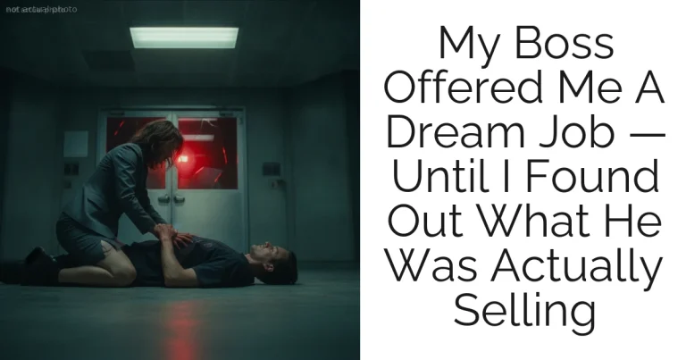 My Boss Offered Me A Dream Job — Until I Found Out What He Was Actually Selling