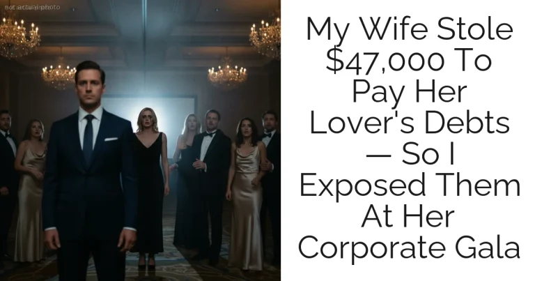 My Wife Stole $47,000 To Pay Her Lover's Debts — So I Exposed Them At Her Corporate Gala