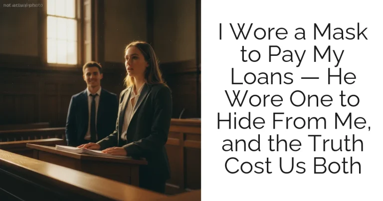 I Wore a Mask to Pay My Loans — He Wore One to Hide From Me, and the Truth Cost Us Both