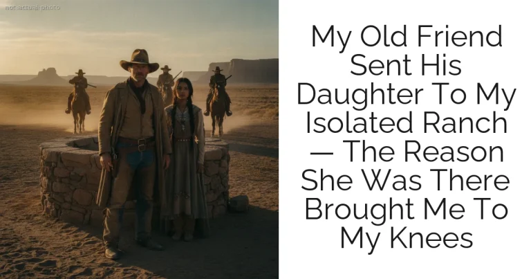 My Old Friend Sent His Daughter To My Isolated Ranch — The Reason She Was There Brought Me To My Knees