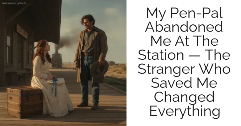 My Pen-Pal Abandoned Me At The Station — The Stranger Who Saved Me Changed Everything