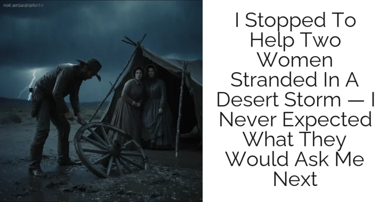 I Stopped To Help Two Women Stranded In A Desert Storm — I Never Expected What They Would Ask Me Next